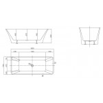 Ванна акриловая Belbagno BB60 Ванна акриловая Belbagno BB60